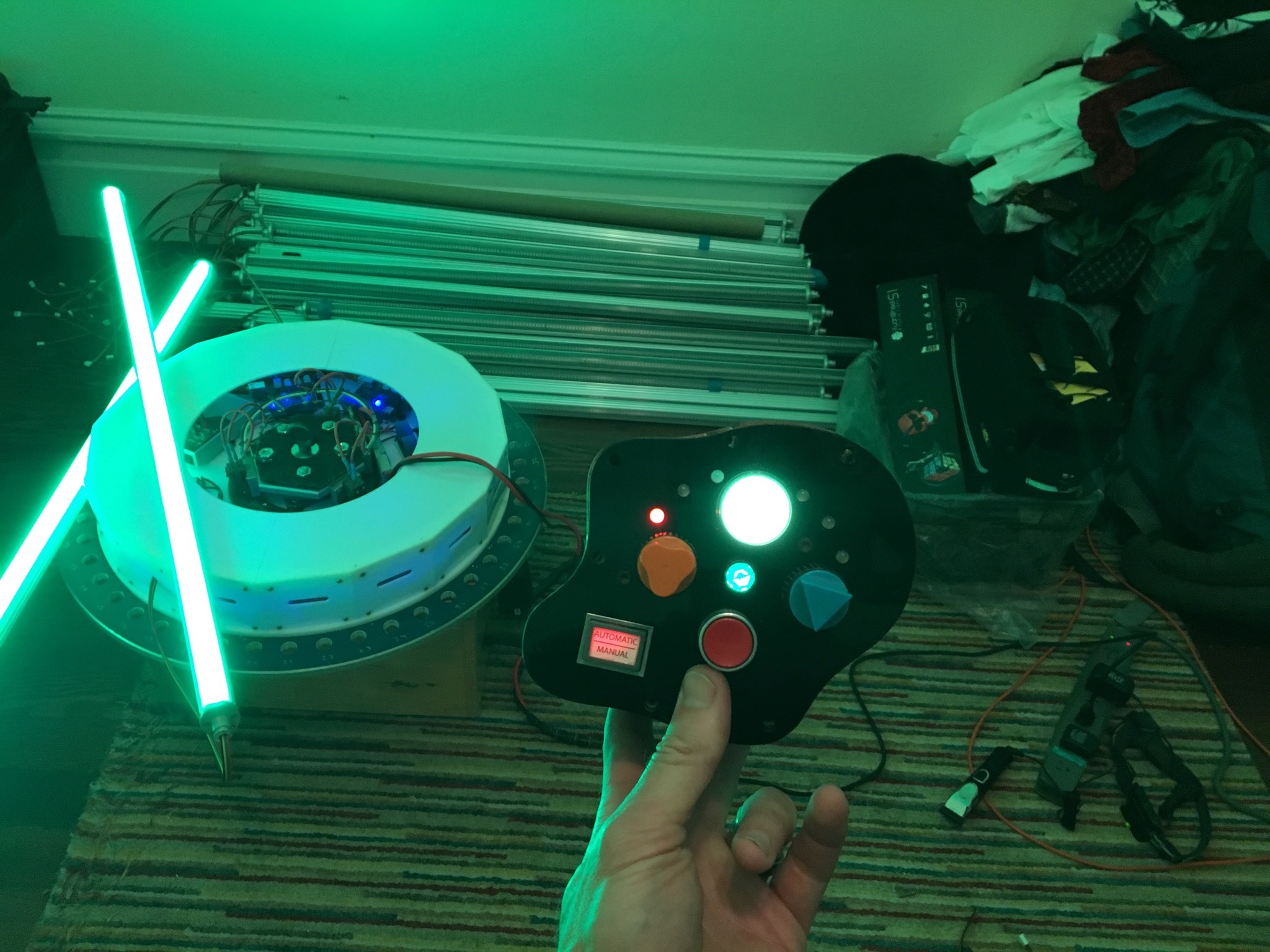 Strange Attractor with vibrant multicolor LED display